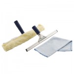 PROFESSIONAL WINDOW CLEANING KIT (SQUEEGEE, WASHER AND GLASS CLOTH)